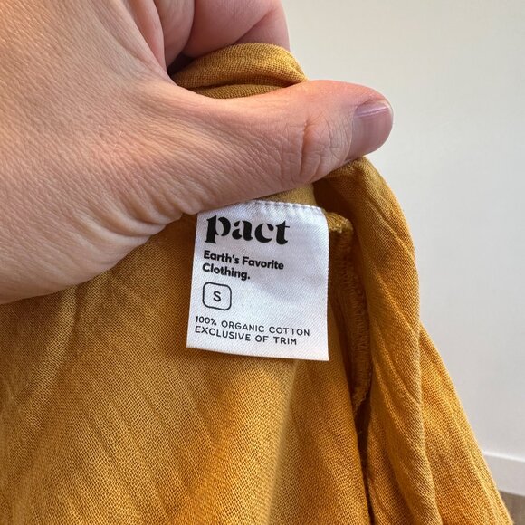 Pact Organic Cotton Yellow Skirt - Picture 4 of 4